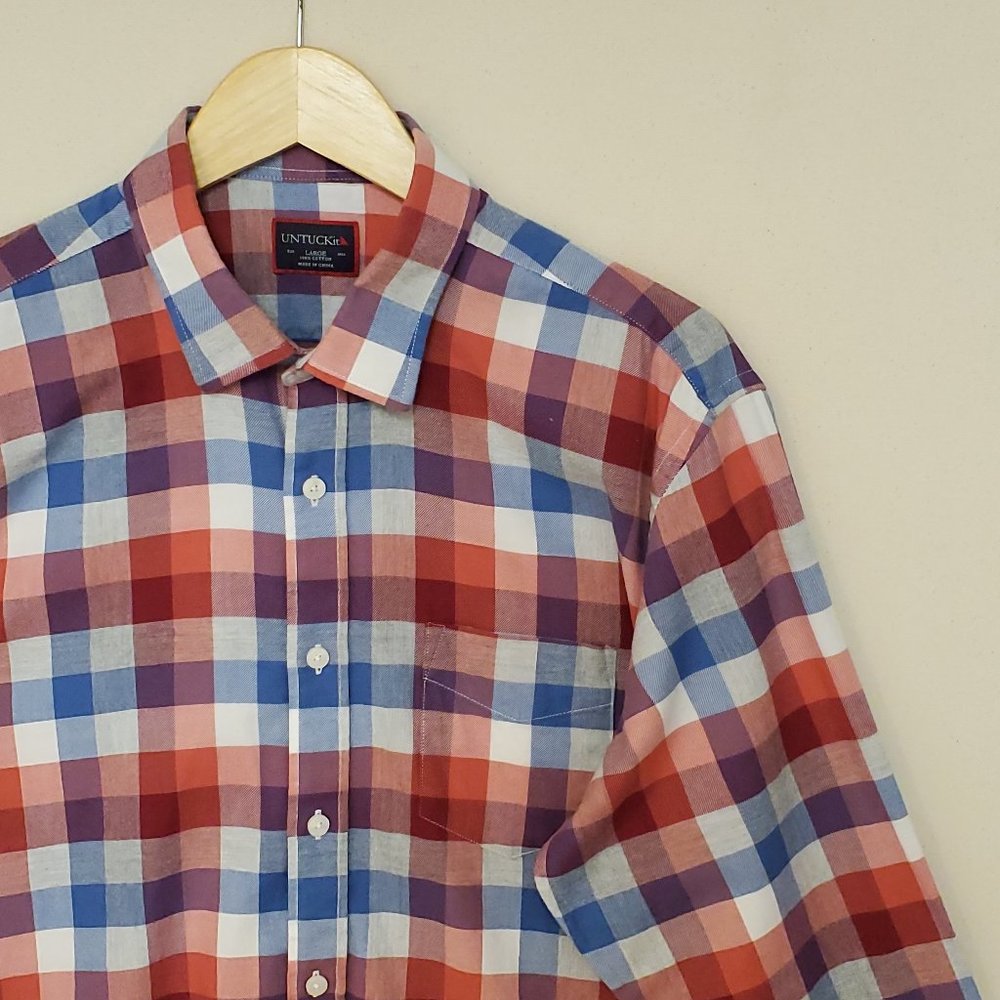 UNTUCKit Flannel Button Down L